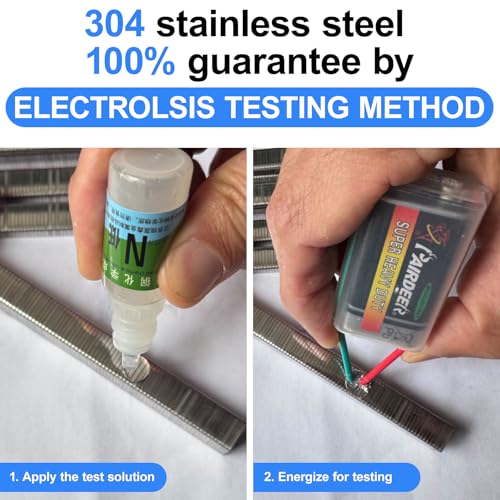 SimCos 20 Gauge 304 Stainless Steel T50 Staples 3/8" Crown 3/8" Leg - Pack of 1008
