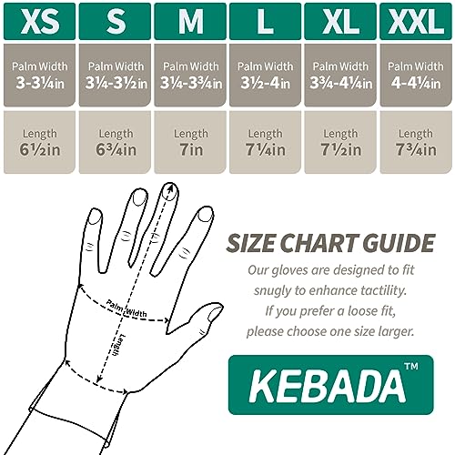 Kebada W1 Safety Work Gloves 12 Pairs - Touchscreen, PU Coated, Large Light Grey