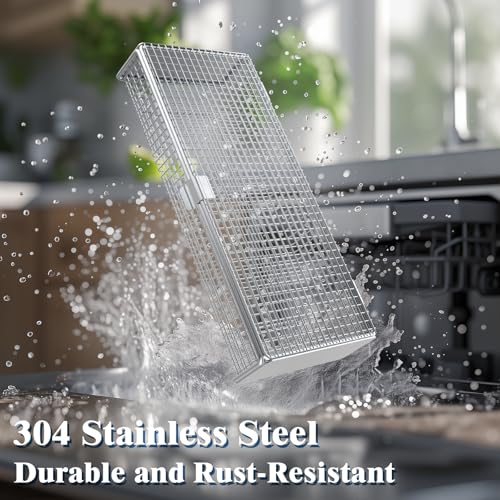Viscogrip Dishwasher Basket for Small Items, 304 Stainless Steel, 1 PCS