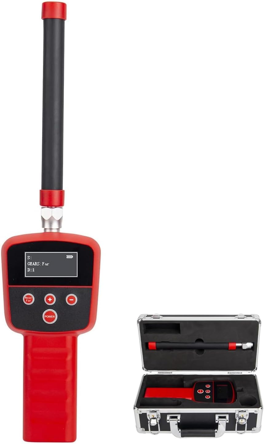 512HZ Pipe Locator Receiver Underground Pipeline Tester Locator,Sewer Inspection Receiver for Sewer Camera LED Display Pipe Inspection Locator for Exploration