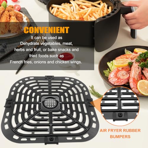 Air Fryer Replacement Grill Plate 9.1x9.5in for Instant Pot Vortex 6QT + Gourmia GAF735 6qt, DW Safe