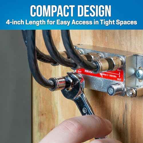 Jonard Tools CWS-716 Combo Stubby Wrench, 7/16"