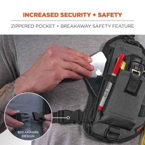 Ergodyne Squids 3145 Barcode Scanner Cross Body Chest Holster for Mobile Computers