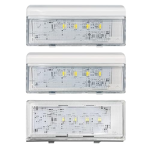 Whirlpool Maytag Kenmore Refrigerator LED Light Replacement 3-Piece Kit