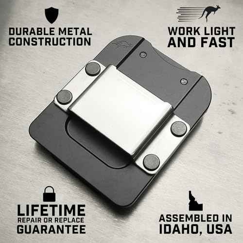 Holstery DriverMaster | Clip-On Tool Belt Drill Holder - Simple Hook Holster for Cordless Drill, Impact, Nailer, Tape Measure, or Any Tools with Hanger Clips