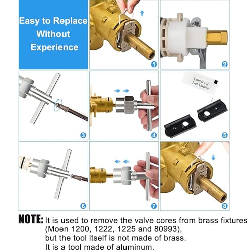 ZYZMOON Moen Cartridge Puller Tool 104421 Handheld Faucet Removal for 1200, 1222, 1225, 80993 - Variation 1