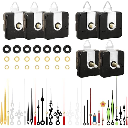 7pcs Quartz Clock Movement Kit for DIY Crafts and Repairs