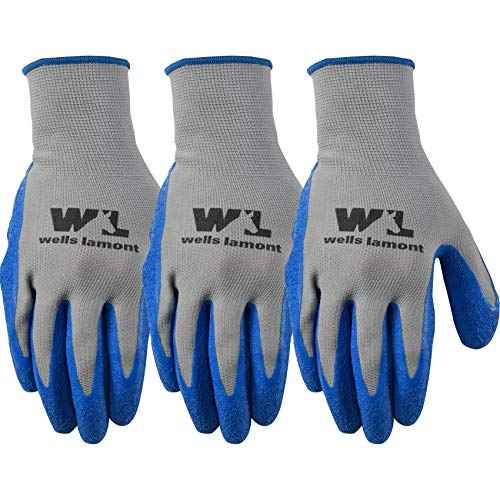 Wells Lamont 3 Pair Pack Men's Latex Grip Work Gloves, X-Large (133XLF)