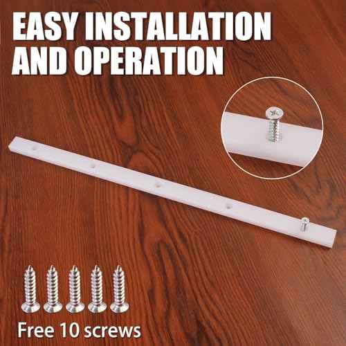 2 Pack Crosscut Sled for Table Saw, Miter Slot Runners, 3/4" x 3/8" x 17" Premium UHMW Miter Bar with Predrilled Holes & Screws Ideal for U Tracks, Router Table, Bandsaw, Coping Sled,MGJ-105W