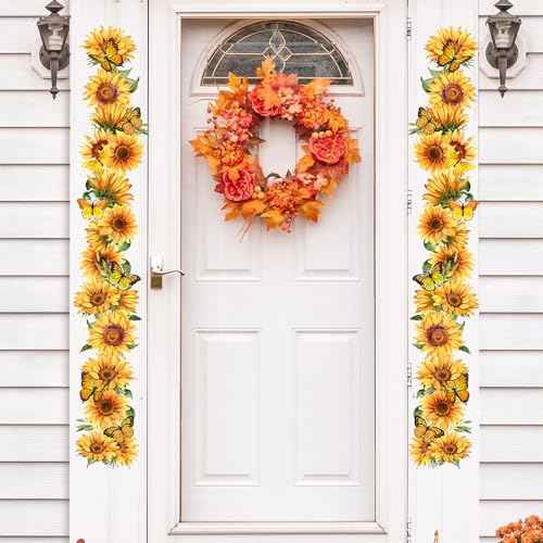 Wall Stickers Floral Wall Decals Large Vine Flower Wall Decor Removable Mural Trim for Walls Peel and Stick for Bedroom Living Room Bathroom Leaves £¨36 Styles (A5-18 30 * 90cm*1pcs)