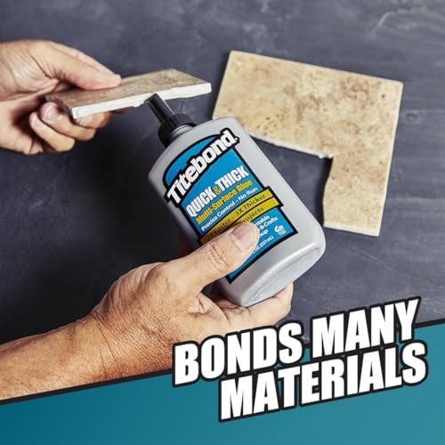 Titebond Quick & Thick Multi-Surface White Glue 16 Oz. Fast Dry, Strong Bond