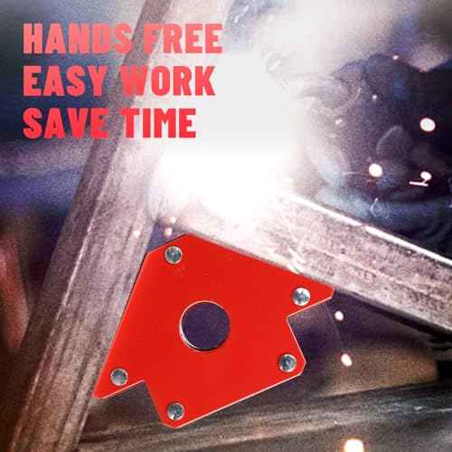 Welding Magnets 50LBS Pack of 4 Magnetic Welding Holder Heavy Duty Welding Magnet Tools and Accessories for 45, 90, and 135 Degree Angles Super Strong Welding Magnets and Clamps
