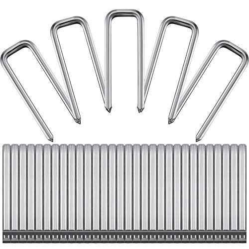 Jetec 40 Pieces Plantation Shutter Repair Kit Replacement Louvers Staples Window Blind Tilt Rod Operable Plantation Silver Missing Metal Indoor Louver Staples Tools Repair(0.6 x 0.19)