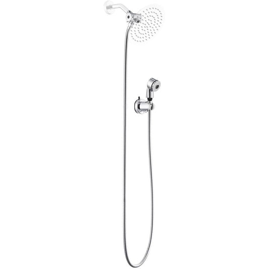 KroBer Dog Shower Sprayer Attachment for Pet Showering, Chrome Finish