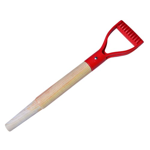 Shovel Handle Replacement 18inch Wooden Shovel Handle with Plastic Grip for Garden Digging Raking Tool