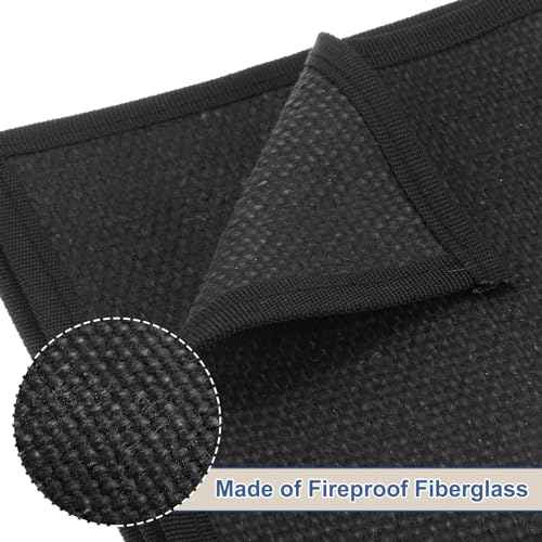 HARFINGTON 4pcs Welding Blanket Fireproof 12"x12" 1022 Fahrenheit Working Temp Fiberglass Fire Retardant Blankets for Heat Insulation, Welding Soldering Heat Shield