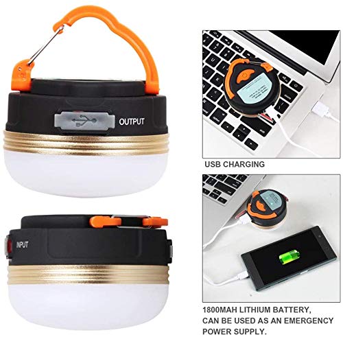 Censinda Rechargeable LED Camping Lantern - Portable Tent Light with Magnet Base, 3 Light Modes, 1800mAh Battery, 300LM - Variation 1