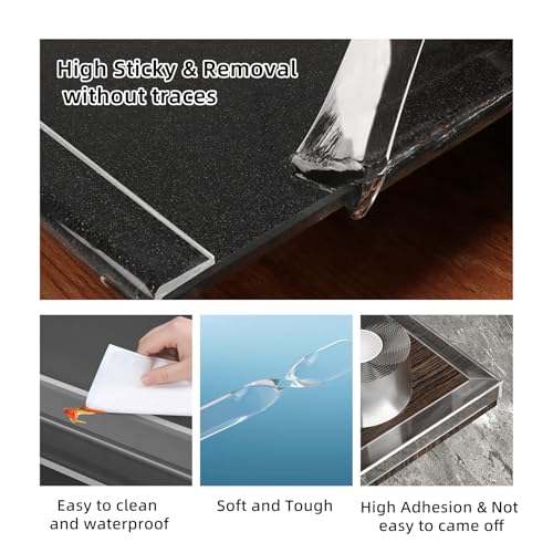1.57in x 9.84FT Clear Corner Protector Strip Baby Safety Edges Guard
