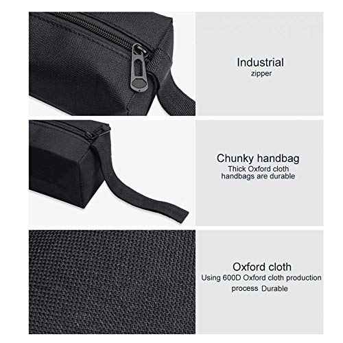 ZffXH Waterproof zipper tool bags heavy duty canvas pouches for small tools screws nails Multipurpose organizer storage bag