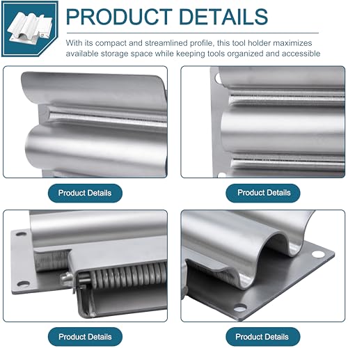 Shovel Holder, Spring Loaded Stainless for Dump Truck/Trailer,for Shovels, Rakes,Snow Shovels,Hoes, Heavy Duty # SH675SS