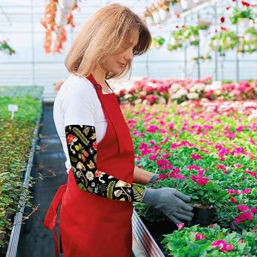 Buwuta Gardening Sleeves for Women Leaf Sleeves to Cover Arms Sleeves Anti-Scratch Farm Sun Protection Cooling Sleeve