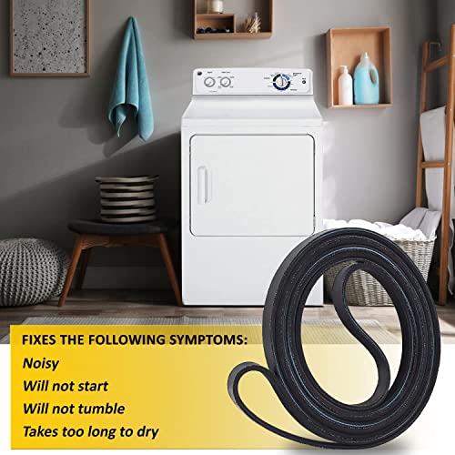 Seentech 341241 Dryer Drum Belt - 1 Pack, 92.25", 4-rib for Whirlpool/Kenmore