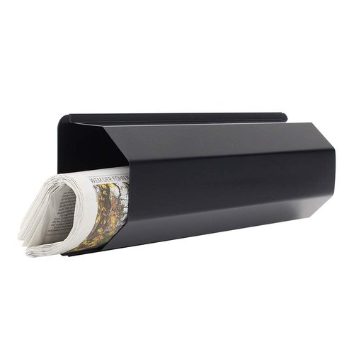 Rottner Newspaper Roll Pescara-Black Gray-"Newspaper" Sticker-Mounting Material Included-Wall Mounting
