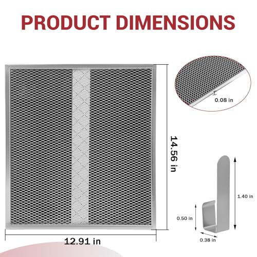 2 Pack Replacement Charcoal Filters for Range Hoods HPF30 S97020466 - Premium Non-Duct