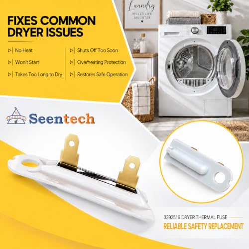 Seentech 3392519 Dryer Thermal Fuse Replacement Part – 1 Pack for Whirlpool/Kenmore/Maytag