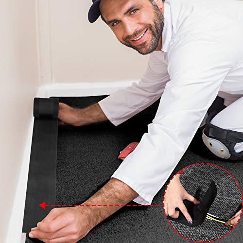 WILLBOND 19.69 Ft Carpet Cord Cover Cable Protector in Black – Easy Cable Management