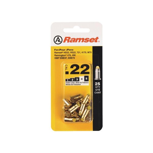 ITW BRANDS 50077 .22 42CW Fastener Load, Yellow, 25-Pack