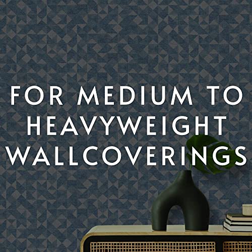 Heavy Duty Clear Wallpaper Adhesive 1 Gallon - Non-Staining, High Tack for Vinyl & Wallcoverings