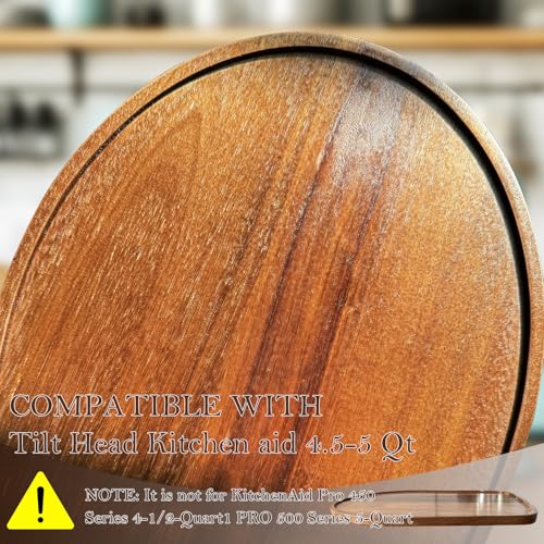 Acacia Wood Mixer Slider Mat for KitchenAid 4.5-5 Qt Tilt-Head Stand Mixer - Klxuyuo