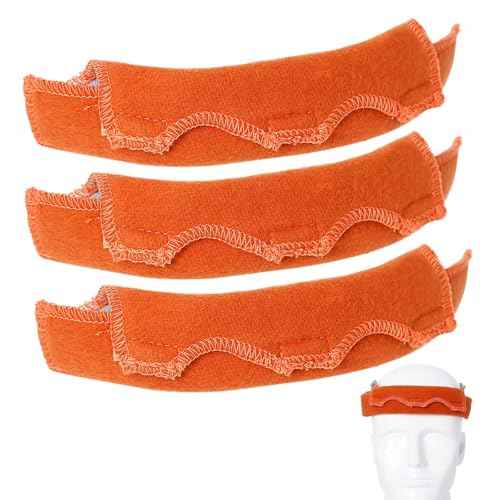 3PCS Hard hat Liner- Hard hat Sweatband Replacement,Hardhat Sweatband Washable, Flame Retardant Cotton Hard Hat Accessories Sweat for Welding Helmet, Construction Hats, Chainsaw Helmet Men