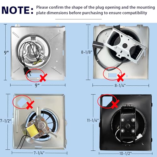 Fan Motor Assembly Compatible with Broan NuTone 683-C 684NT-A Replacement