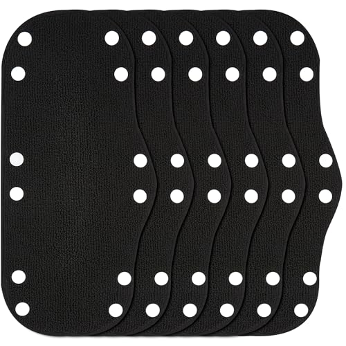 Hard Hat Sweatband, Washable Sweat Liner & Padding for Hard Hats, Comfortable Helmet Sweat Band for Construction, Safety Helmets, Black, 6PCS