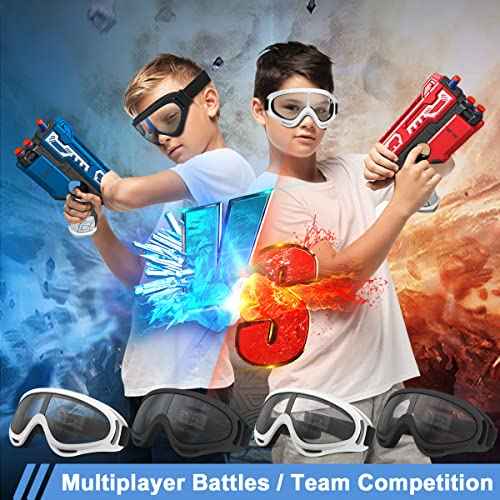 POKONBOY Protective Goggles/Safety Glasses/Motorcycle Eyewear Compatible with Nerf Guns for Kids Teens Game Battle Outdoor