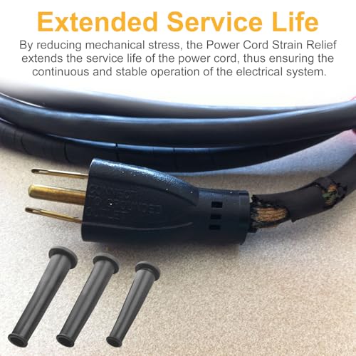 Power Tool Power Cord Strain Relief 148809-00 (3 Size) Fits for Dewalt Power Cord Replacement Appliance Cord