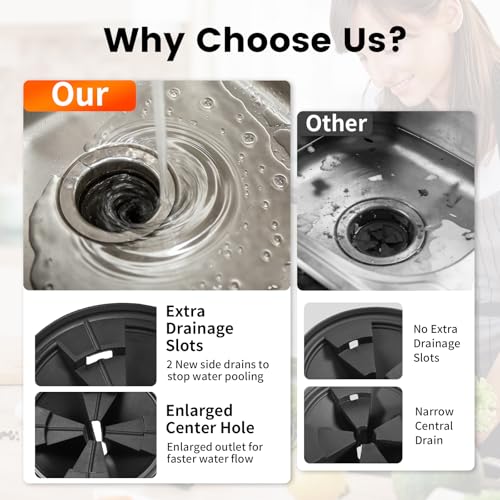 Garbage Disposal Splash Guard 3 3/8" Compatible with InSinkErator Evolution – 2Pcs