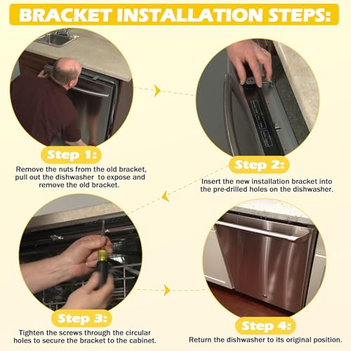 Samsung DD98-01051C Dishwasher Installation Brackets Kit – 2 Pack, 1 Set