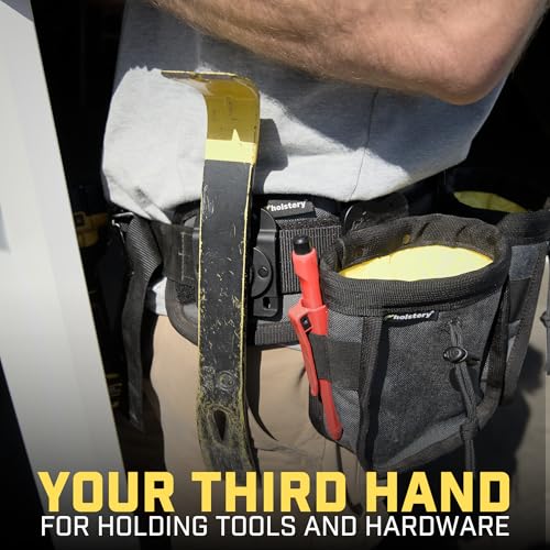 MagMaster | Magnetic Tool Holder - Strong Clip-On Belt Magnet Holster for Screws, Nails, Hammer, Sockets, Pliers, Screw Driver, Trowel, Drill Bit, Wrench, or Any Magnetic Tools and Hardware