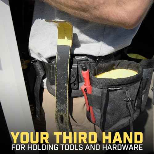 MagMaster | Magnetic Tool Holder - Strong Clip-On Belt Magnet Holster for Screws, Nails, Hammer, Sockets, Pliers, Screw Driver, Trowel, Drill Bit, Wrench, or Any Magnetic Tools and Hardware