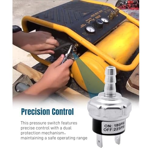 180-225 PSI Air Compressor Micro Pressure Power Switch fit for Dewalt Porter Cable Craftsman Machines,AB-9063290 Air Compressor Parts Replacement D55146 D55168 D55167 D55146-CA D55168-CA D55167-CA