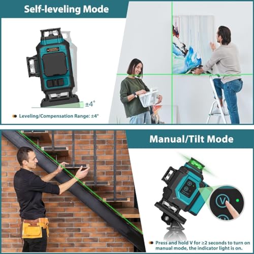 Takamine 16 Line Green Laser Level Pro 4x360° Cross Line for Construction - Variation: 4x360° 16Line