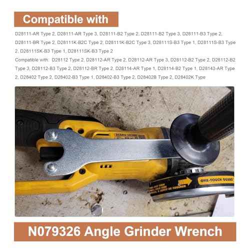 2 Pack N079326 Angle Grinder Wrench Replace Genuine Equipment for De-walt D28112, D28114, D28402, D28402B, D28402K, D28402N