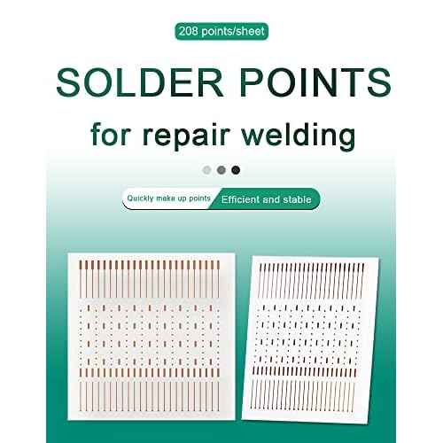 2PCS Soldering Lugs Solder Piece Rework Pad Welding Point Repair for Phones IC Pad Touch BGA PCB Fingerprint Welding Plates