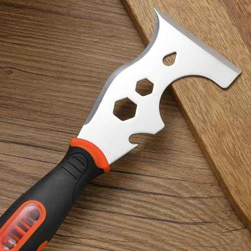 Bates- Paint Scraper, 16 in 1 Painters Tool, Paint Scrapers for Wood, Painters Tool, Painters Knife, Paint Scraper for Painting, Putty Knife, Putty Scraper, Hammer End, Screw Bits Inside