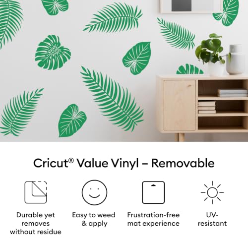 Cricut Value Removable Vinyl White 12x10ft - Matte Crafting Material