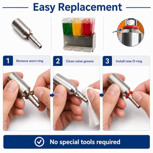 1012 Valve O-Ring Replacement — 20 Pack for Crathco Bubblers & 1010A Grinds / Cecilware