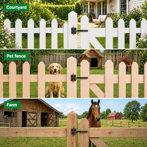 Self-Locking Gate Latch Heavy Duty Automatic Gravity Lever – HTHOOOOOME, Normal